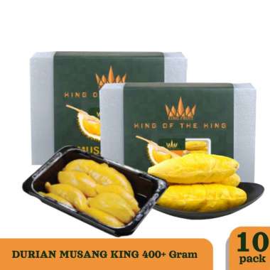 King Fruit Durian Musang King Duren Kupas Premium 400++ gram 10 Pack