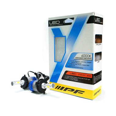 IPF H4 High-Low Beam Lampu LED Mobil [12-24 Volt/ 6000K Super Wihte] PUTIH