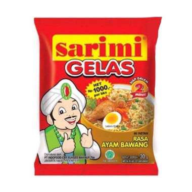 Sarimi Mie Gelas All Variant 30gr (1 Renceng isi 10 pcs) Ayam Bawang