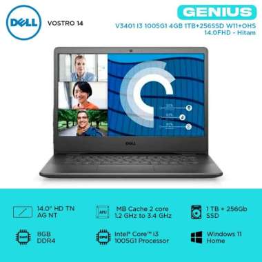 DELL VOSTRO V3401 I3 1005G1 8GB 256SSD WIN. 11 + OHS