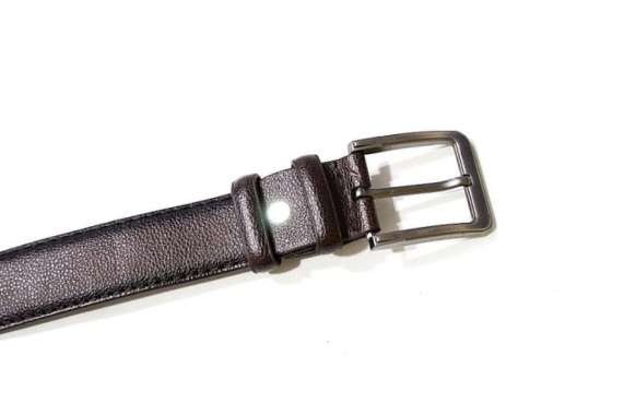 ikat pinggang kulit warna coklat tua ban pinggang belt sabuk kulit B