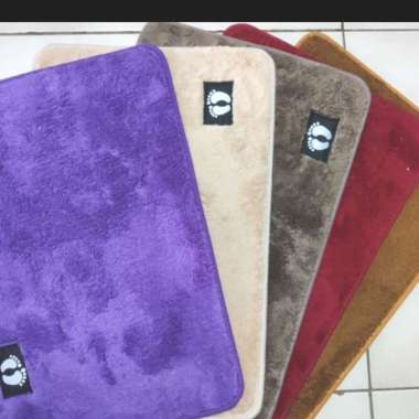 Keset Kaki Serap Air Kamar Mandi Toilet Wc Bahan Halus Lembut Bulu Lap - Ungu 100 % ORIGINAL Multico