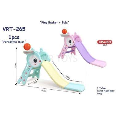 READY STOCK !! SLIDE Mainan Perosotan + Basketball Anak / Perusutan Anak Surabaya / Slide Rusa