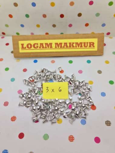 [FLASH SALE] PAKU KELING ALUMINIUM 3x6MM