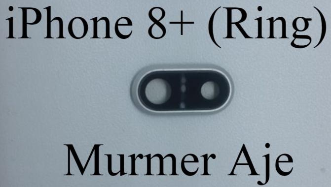 Lensa Kaca Kamera Belakang iPhone 8 Plus Ring - Silver