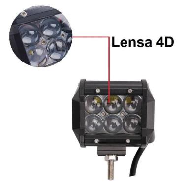 VINYX Workinglight CWL LED Cree Lampu Sorot  Tembak [6 Mata/ 18W/ Lensa 4D] Putih