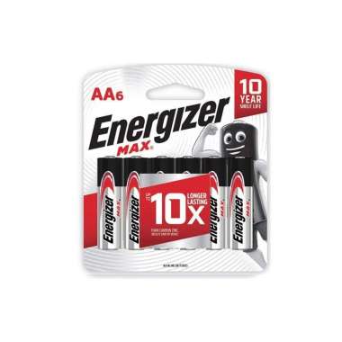 Baterai Energizer Max AA A2 Isi 6 Baterry Alkaline 1 Box Isi 12pcs