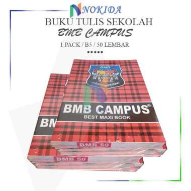 Nokida Buku Tulis Campus BMB B5 [36/50 Lembar/1 Pak] / Buku Campus 36 Lembar 1 Pack / Buku Kampus 50