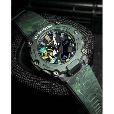 CASIO G-SHOCK Green Mystic Forest Carbon Core Guard Special Color Original Jam Tangan Pria [GA 2200]