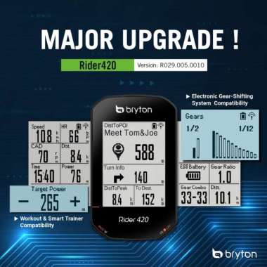 BRYTON RIDER 420 T CYCLING COMPUTER GPS SPEEDOMETER SEPEDA