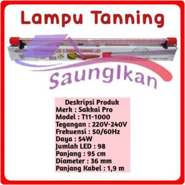 Lampu view TANNING Arwana 3D SAKKAI PRO T11 3 Baris 1000 100 cm 5 mode