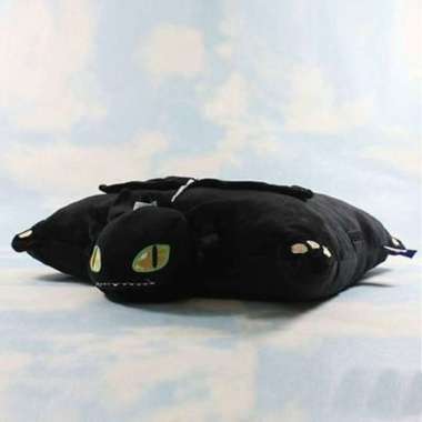 Bantal Boneka Toothless 45cm Boneka Kucing Boneka We Bare Bears Multicolor