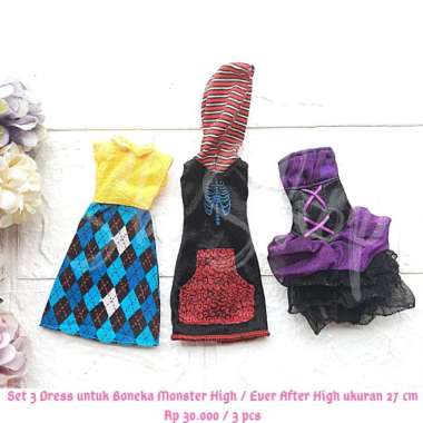BM 004 - Set Baju Monster High - Ever After High - Boneka