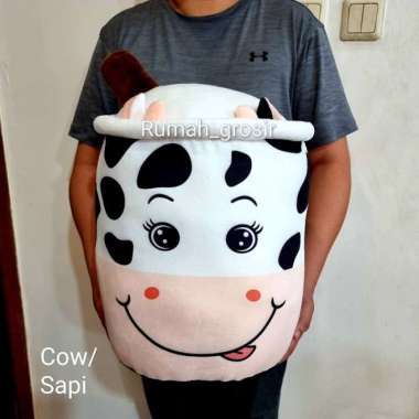 Boneka Boba Bubble Cow Moo Sapi Ukuran Jumbo Multicolor