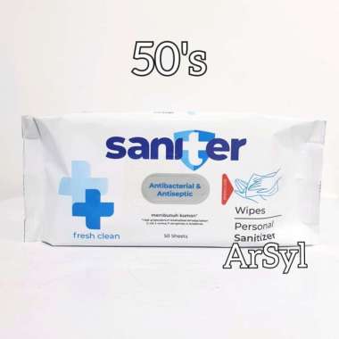 Tissue Saniter Wipes Antibacterial & Antiseptic 50's