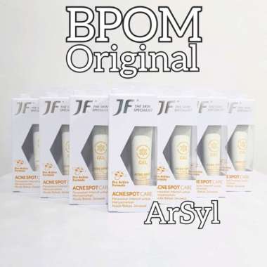 JF Sulfur Acne Spot Care Gel BPOM ASLI Menyamarkan Bekas Jerawat 10g
