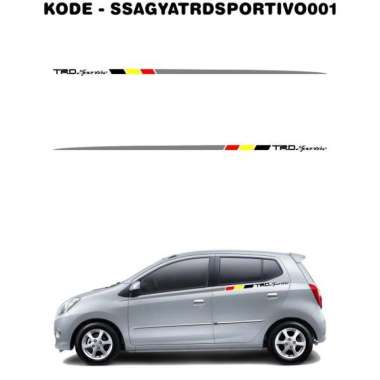 Sticker Side Stripe Toyota Agya TRD Sportivo Multicolor