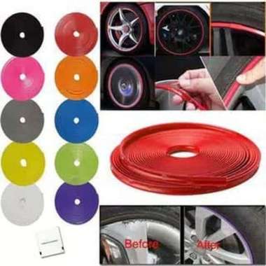 Stiker list karet velg mobil. Multicolor