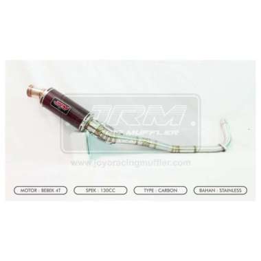 Knalpot BEBEK 4T 130CC UNDERBONE CARBON - JRM Joyo Racing Muffler Multicolor