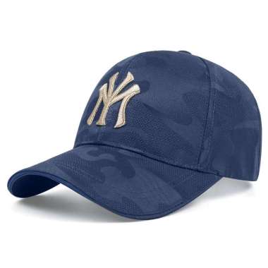 Baseball cap : NY CAMO - Topi baseball topi golf topi pria topi wanita One Size NAVY