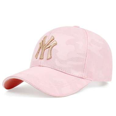Baseball cap : NY CAMO - Topi baseball topi golf topi pria topi wanita One Size PINK