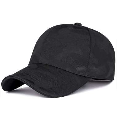 Baseball cap : VIBRATE ARMY - Topi Baseball Topi Sport Topi Snapback Topi pria One Size BLACK