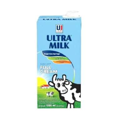 ULTRA MILK Susu Cair FULL CREAM UHT Ultramilk 1 Liter