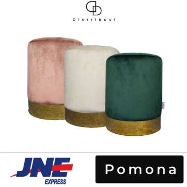 Kursi Stool / Stool Bulat / Kursi Minimalis POMONA Pink