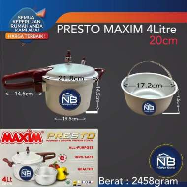 Presto Maxim 4 liter / Panci presto maxim 4Liter