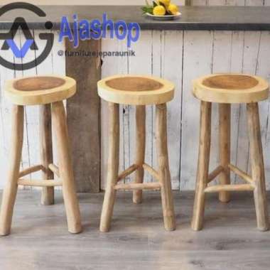 Stool chair bar stool suar wood