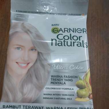 garnier cat rambut ash blonde sachet