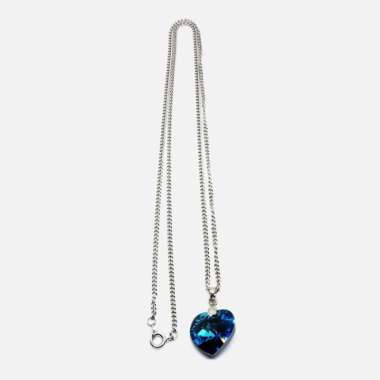 Torenda Kalung Wanita Liontin Baby Love Pendant Swarovski - Emas Bermuda Blue