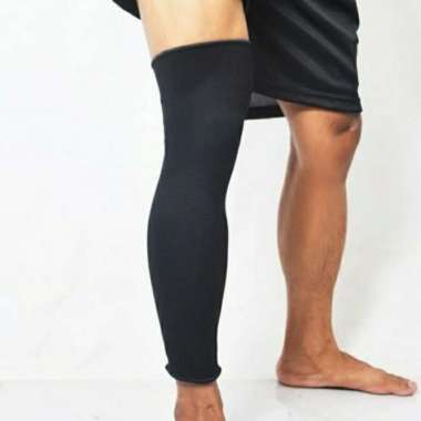 Knee Support Long AVO Original Deker Panjang Avo Deker Lutut Olahraga M Hitam