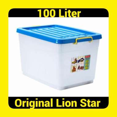 Container/Kontainer Box Plastik, Lion Star-Wagon, 100 Liter.