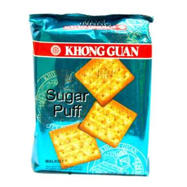 Khong Guan Biscuit Sugar Puff Biru 300Gr