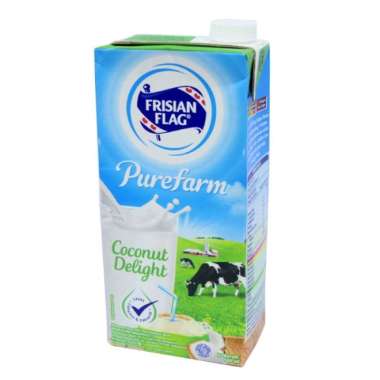 Promo Harga Frisian Flag Susu UHT Purefarm Coconut Delight 946 ml - Blibli