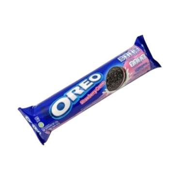 Promo Harga Oreo Biskuit Sandwich Strawberry 123 gr - Blibli