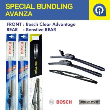 Wiper Frameless Bosch Avanza BUNDLING Wiper rear BENSTIVE black