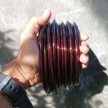 kawat bonsai alumunium 5mm permeter maroon
