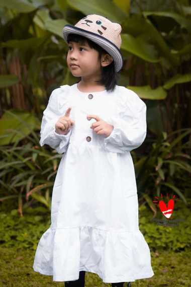 IYAB Arraya Dress Anak Perempuan 4 tahun putih