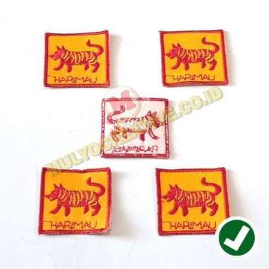 Bordir Tanda Regu Harimau - Bordir Lambang Regu Pramuka