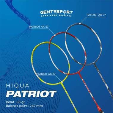 HiQua Patriot Ak 37 / Ak 57 / Ak 77 Raket Badminton SUPER MICRO AK 77