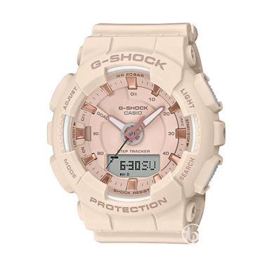 CASIO G-Shock Step Tracker Original Jam Tangan Unisex [GMAS-130PA] Pink Rosegold