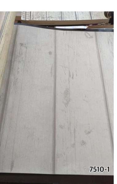 Wallpaper Dinding Kayu Stripe Garis Putih Grey Vintage 8005-1