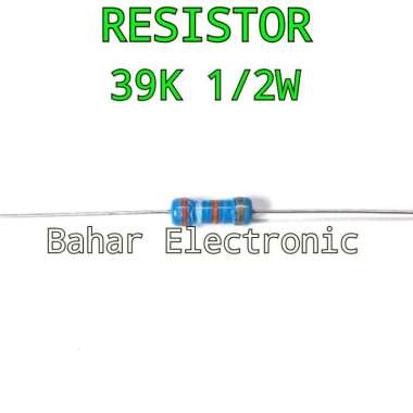 Resistor 39K 1/2W per 8 biji