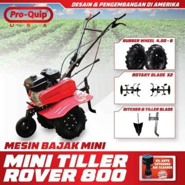 Mesin Bajak Kebun Sawah Cultivator Mini Tiller Pro Quip Tipe ROVER 800