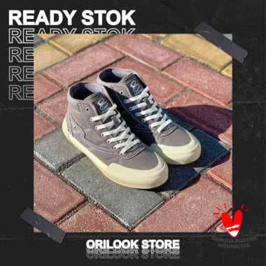 PATROBAS EQUIP LOW ABU / CHARCOAL - Sepatu Sneakers Canvas Pria/Wanita Patrobas Original 40