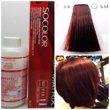 Permanent Hair Color SO COLOR MATRIX 90ml Semir Cat Rambut Profesional 5.6