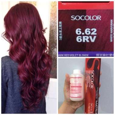 Permanent Hair Color SO COLOR MATRIX 90ml Semir Cat Rambut Profesional 6.62