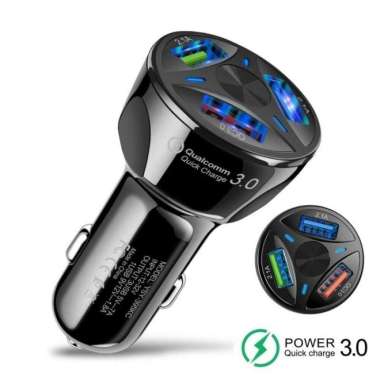 Charger Lighter Mobil 3 Port USB QC 3 Car Casan Fast Quick Charge 100 % ORIGINAL Multicolor